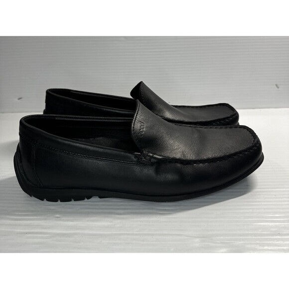 Ecco Other - Ecco Men’s Leather Driving Loafers Moc Toe Walking Shoes Arch Support Black 42